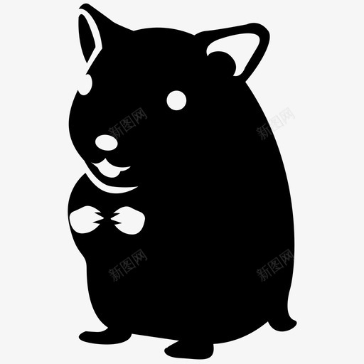 仓鼠可爱金色图标svg_新图网 https://ixintu.com 仓鼠 仓鼠卡通 可爱 哺乳动物i 啮齿动物 宠物 老鼠 金色