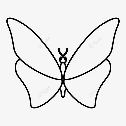 蝴蝶动物昆虫图标svg_新图网 https://ixintu.com 动物 大自然 昆虫 蝴蝶