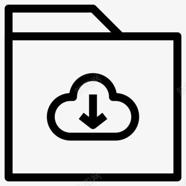 文件夹云文件夹行图标图标