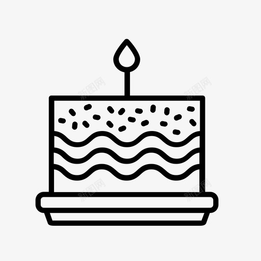 生日蛋糕甜点糕点图标svg_新图网 https://ixintu.com 提拉米苏 甜点 生日蛋糕 糕点