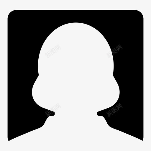 用户头像客户图标svg_新图网 https://ixintu.com 个人 个人档案向量图标 头像 女孩 女性 客户 用户