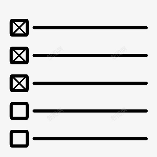 项目检查选择图标svg_新图网 https://ixintu.com 任务 列表 报告 检查 选择 项目