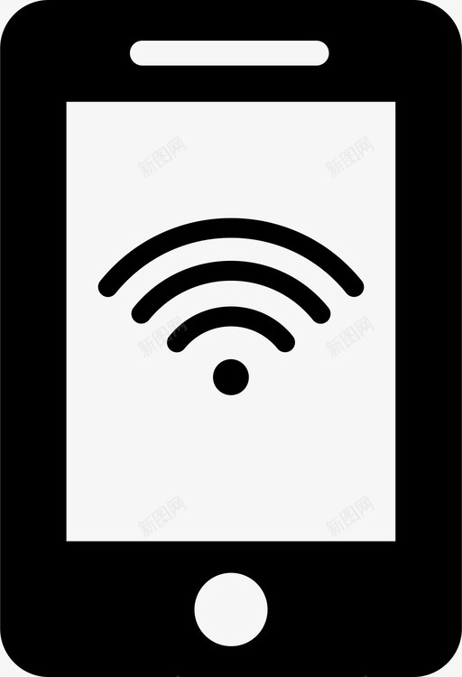 wifi连接移动图标svg_新图网 https://ixintu.com wifi 信号 移动 路由器 连接