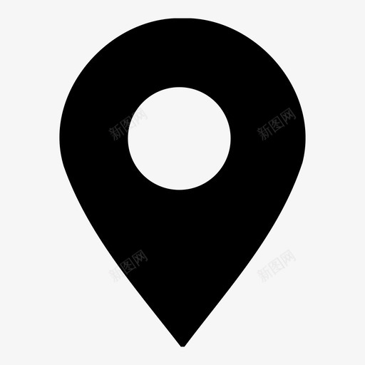 标记位置地图图标svg_新图网 https://ixintu.com 位置 图钉 地图 标记 点