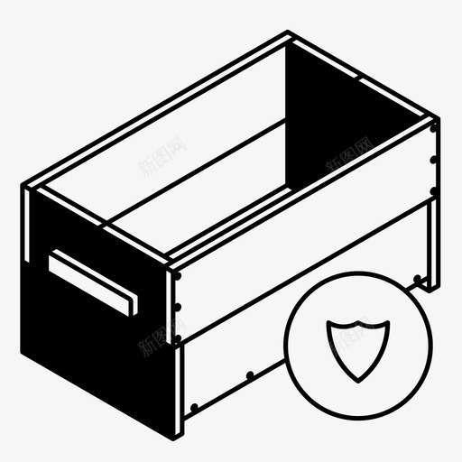 工具箱交货订单安全图标svg_新图网 https://ixintu.com 交货 保护订单 安全存储 工具箱 箱子 装运 订单安全