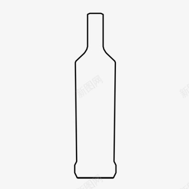 利口酒瓶饮料饮用图标图标