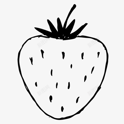 速写我父母的食物我的手绘草莓图标svg_新图网 https://ixintu.com 我父母的食物 我的手绘草莓 速写