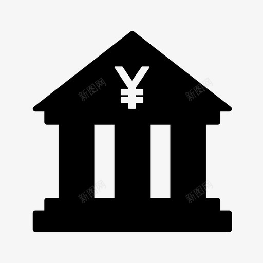 银行账户现金图标svg_新图网 https://ixintu.com 储蓄 收款 现金 账户 钱 银行