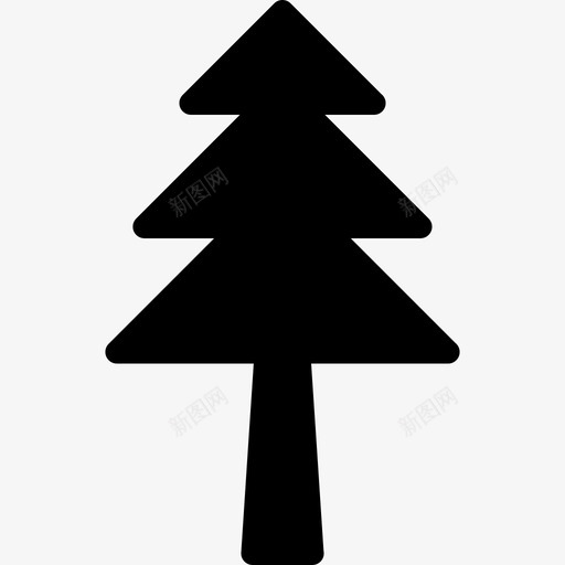 圣诞树剪影自然管理用户界面图标svg_新图网 https://ixintu.com 圣诞树剪影 管理用户界面 自然