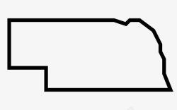 内布拉斯加州内布拉斯加州地图美国各州地图图标高清图片