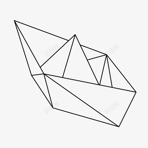 折纸船儿童工艺品图标svg_新图网 https://ixintu.com 儿童 工艺品 折纸 折纸船 日本传统 游戏