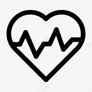 健康心脏心跳图标图标