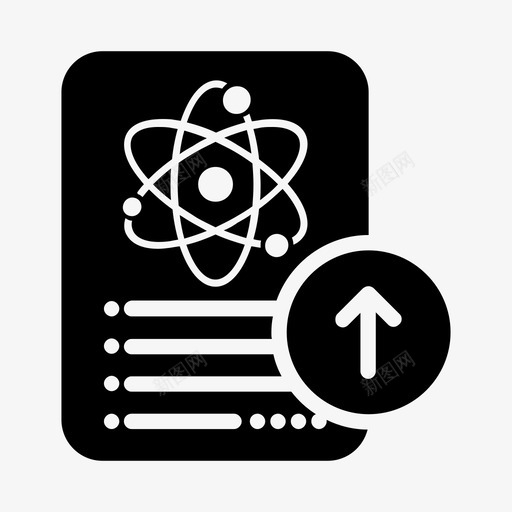 科学文献上传笔记论文图标svg_新图网 https://ixintu.com 升级 科学文献上传 笔记 论文