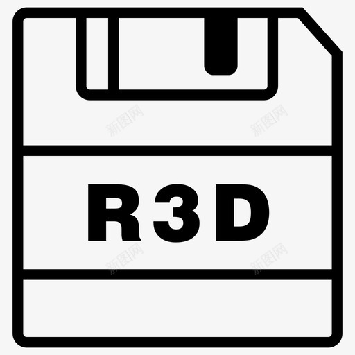 保存r3d文件保存图标svg_新图网 https://ixintu.com r3d扩展名 保存r3d 保存图标 文件