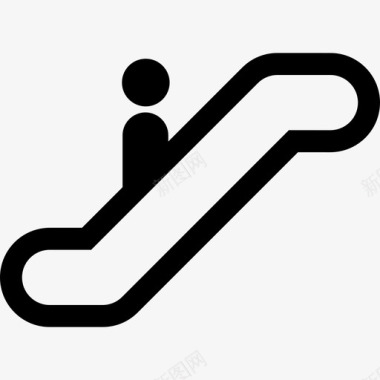 楼梯电动自动扶梯图标图标