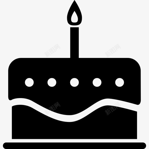 生日蛋糕周年纪念庆祝图标svg_新图网 https://ixintu.com 周年纪念 庆祝 生日蛋糕 聚会