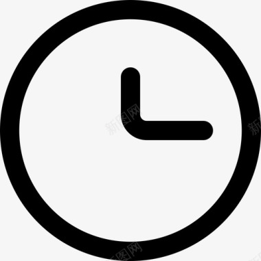 时钟圆形轮廓接口通用接口图标图标