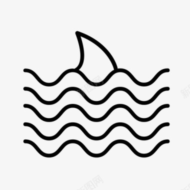 鲨鱼澳大利亚邦迪图标图标
