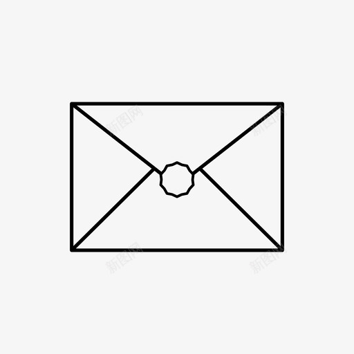 信封封闭式信件图标svg_新图网 https://ixintu.com 信件 信封 封闭式 文件 消息 秘密 邮件