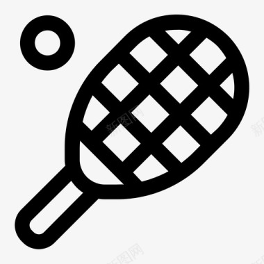 网球击球运动图标图标