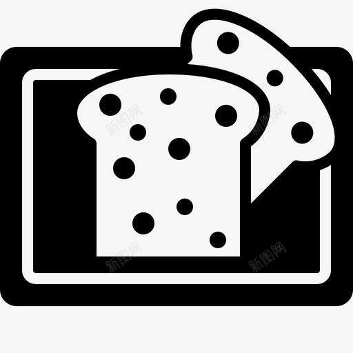 砧板上的面包砧板烹饪图标svg_新图网 https://ixintu.com 切片 厨房 烹饪 砧板 砧板上的面包 美味烹饪字形