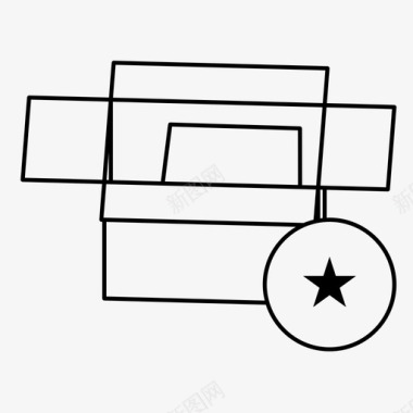 移动箱交货收藏图标图标