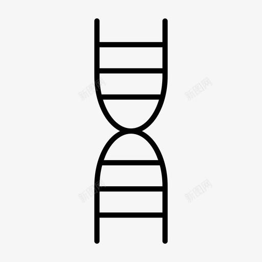 螺旋染色体基因分子图标svg_新图网 https://ixintu.com 分子 基因 螺旋染色体