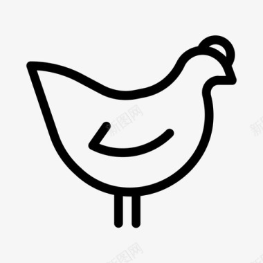 鸡动物鸟图标图标