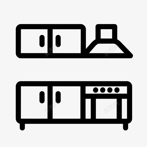 厨房通风柜家具图标svg_新图网 https://ixintu.com 厨房 厨房家具 家具 家具家居 烤箱系列 通风柜