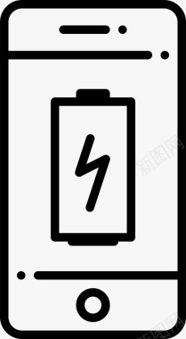 空电池充电移动图标图标