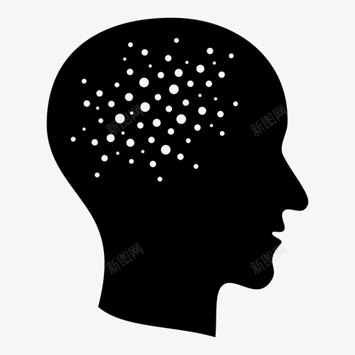 神经元大脑活动思想图标svg_新图网 https://ixintu.com 大脑活动 思想 思维 神经元