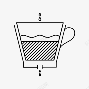 滴灌咖啡啤酒咖啡机图标图标