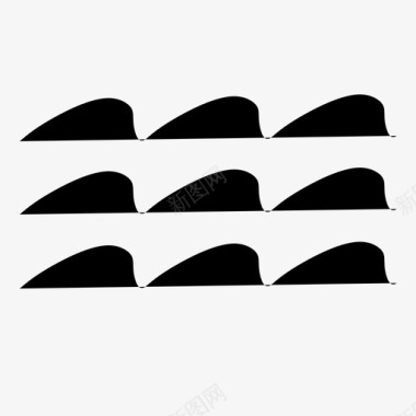 波浪海洋大海图标图标