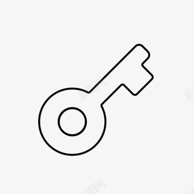 钥匙门钥匙锁图标图标