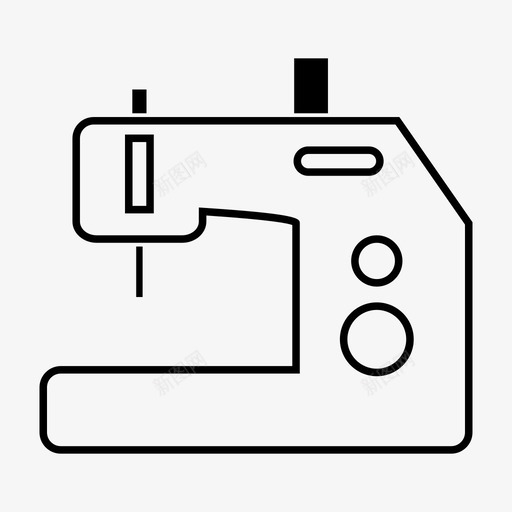缝纫机衣服裁缝图标svg_新图网 https://ixintu.com 缝纫机 衣服 裁缝