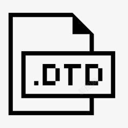 DTDdtd文件扩展名格式图标高清图片
