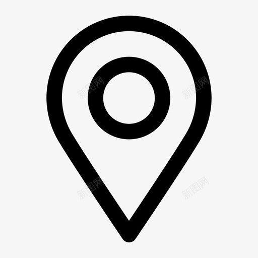 位置谷歌地图图标svg_新图网 https://ixintu.com 位置 地图 地点 基本用户界面图标 大头针 谷歌