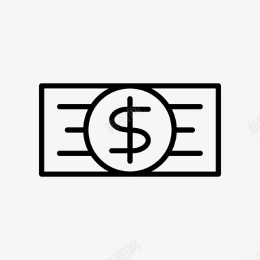 美元钞票银行货币图标图标
