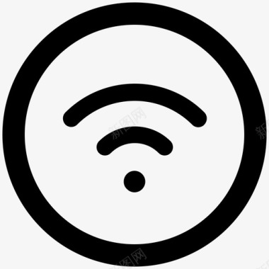 wifi按钮连接图标图标