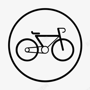 运动自行车自行车轮子图标图标