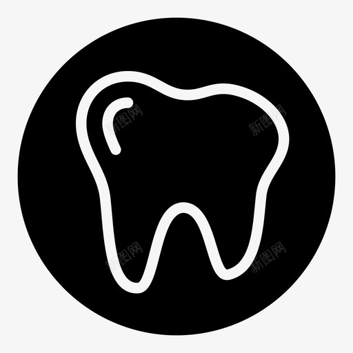 牙齿牙医口腔科图标svg_新图网 https://ixintu.com 口腔科 牙医 牙齿