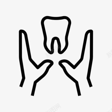 牙科护理牙医服务图标图标