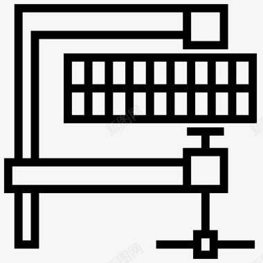 夹具建筑施工图标图标