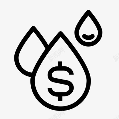 商业石油杜拉尔滴水图标图标