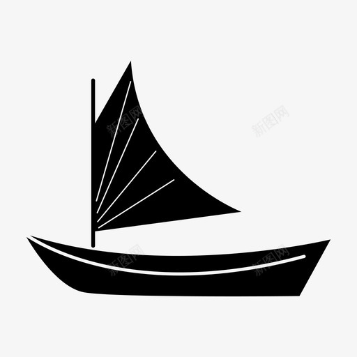 帆船岛海图标svg_新图网 https://ixintu.com 岛 帆船 海 码头 风