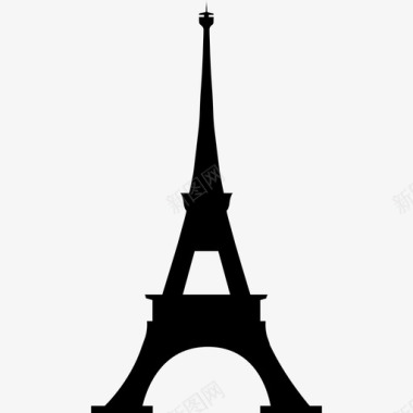 埃菲尔铁塔建筑巴黎图标图标