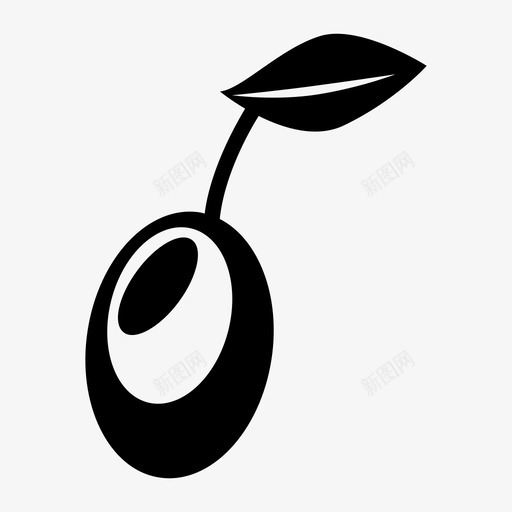 采购产品橄榄黑橄榄食物图标svg_新图网 https://ixintu.com 厨房和食物 橄榄枝 水果 采购产品橄榄 食物 黑橄榄