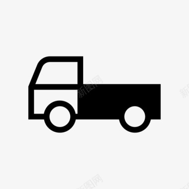 卡车货物皮卡图标图标