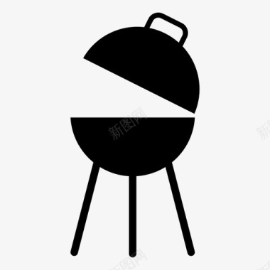 烧烤花园热狗图标图标