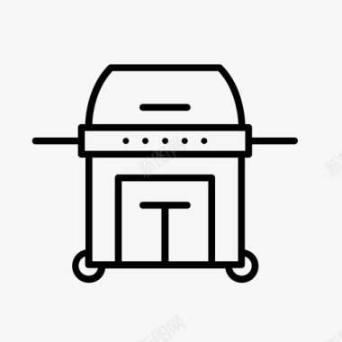 烧烤澳大利亚烹饪图标图标